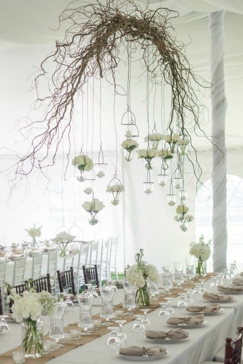 Suspended Wedding Flowers